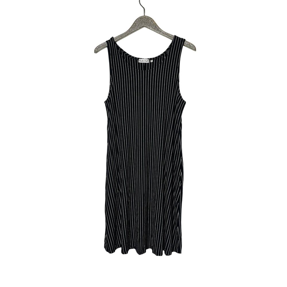 Habitat Black and White Vertical Stripe Dress